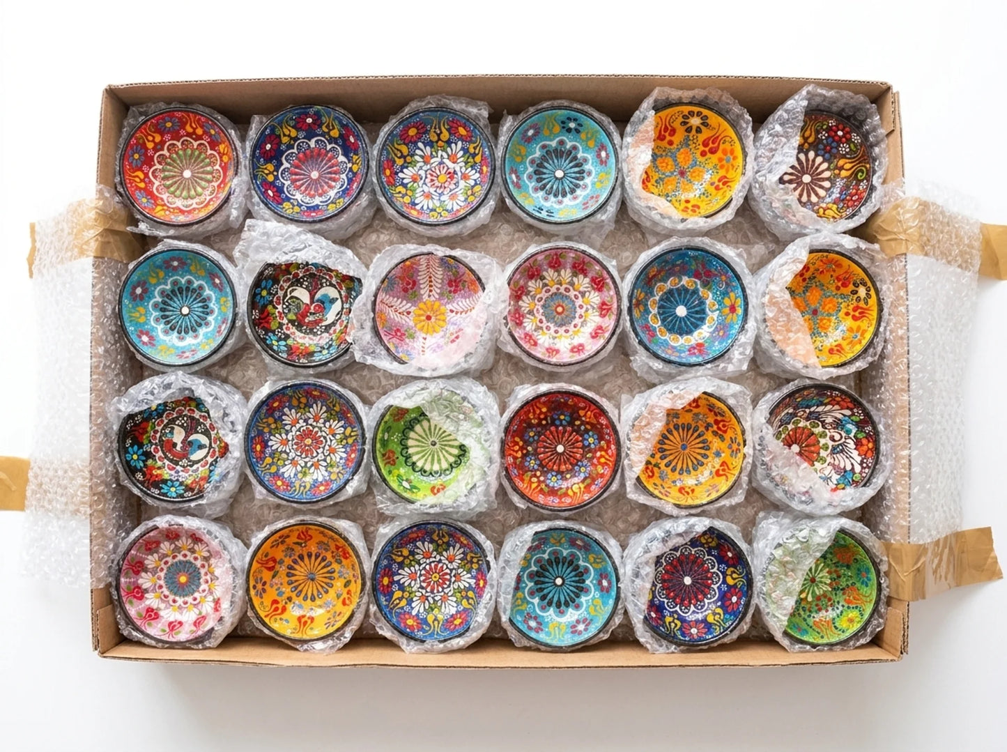 Set of 6 - Handpainted Turkish Mini Bowls